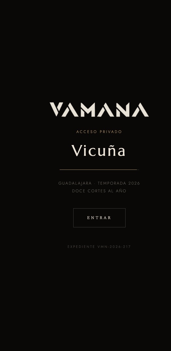 Vicuña · Lista privada VAMANA — vista en celular